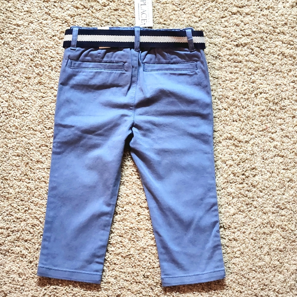 NWT Children's Place Dress pants Size 18mo 24mo Color Slate blue - Picture 3 of 8